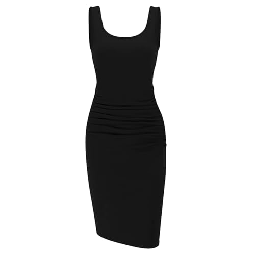 Robe mi-longue plissée pour femmes coupe slim style mode - 2