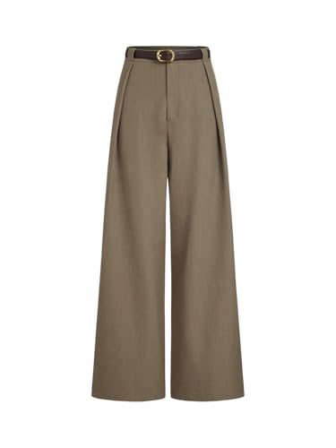 Pantalon de costume femme jambes larges ample chic pour tenue d'affaires