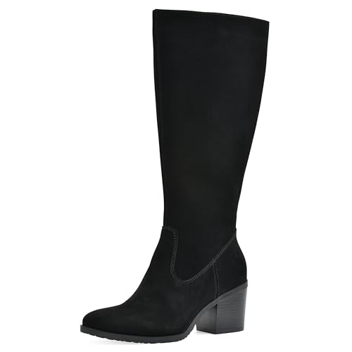 Bottes talon bloc WHITE MOUNTAIN Tater pour marcher sans douleur en daim noir