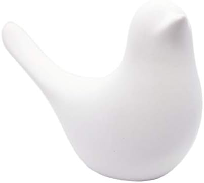 New French Country Garden Cottage Bird Figurine Decorative Ceramic Animal White Bird Figurine, Bird Statue, Bird Sculpture Home Garden Furniture Desktop Mantel Wedding Decor