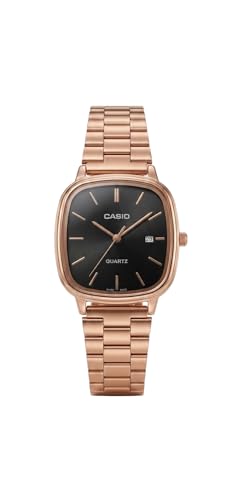 Image of CASIOO Vintage Analog Watch for Girls | Classic Retro Design Wrist Watch | Stylish Leather Strap Watch for Teens & Women | Elegant Casual | Watch for Girls