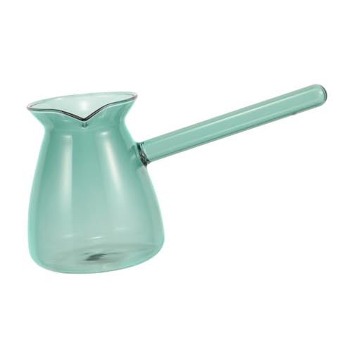 Garneck Glass Coffee Pot Know Mug Water Pitcher Kettle Coffee Hutch Milk Pitcher Milk Jug Coffee Mugs Tea Cup Teacups Coffee Glasses Tea Pots Coffee Makers Milk Jar Water Jug Olive Green