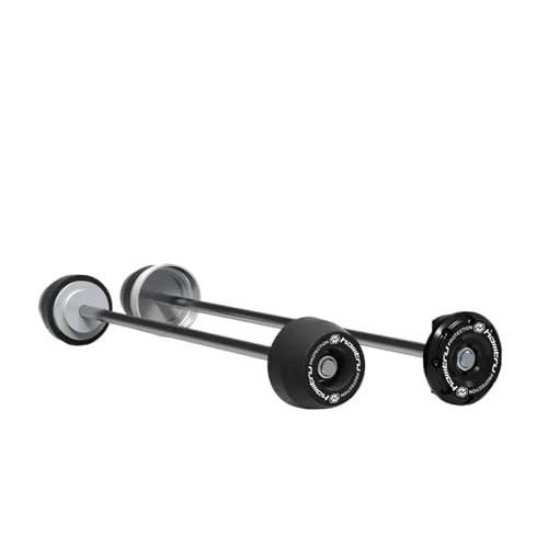 Für 1290 Super DuKe R Evo RR GT 2013-2023 Motorrad-Radachsschutz Vorne Und Hinten, Gabel-Crash-Slider Fallschutz(FRONT-REAR BLACK)