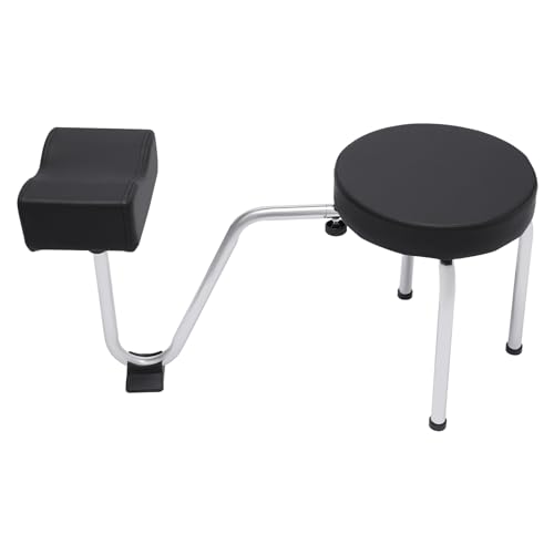 ZUANYAN Free-Standing Pedicure Stool Chair, Adjustable Leg Stool, Manicurist Pedicure Stool - Black, Suitable for Beauty Salons, Spas, Cosmetics Stores