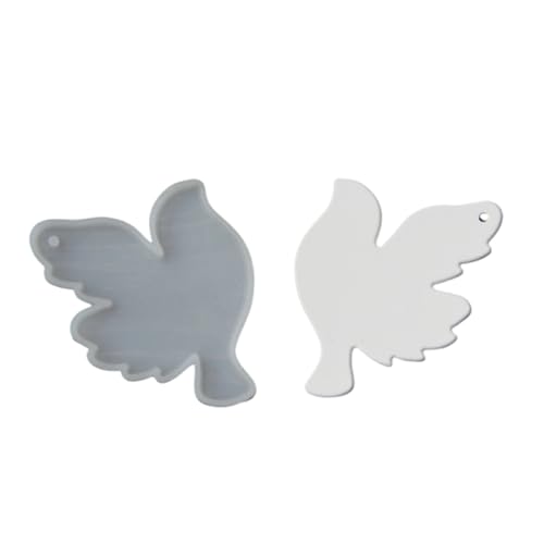 Riiichflowshop Moules à pendentifs en Silicone en Forme de Colombe moules de décoration paisible moules de Fabrication de Savon moules d'artisanat Texture en...