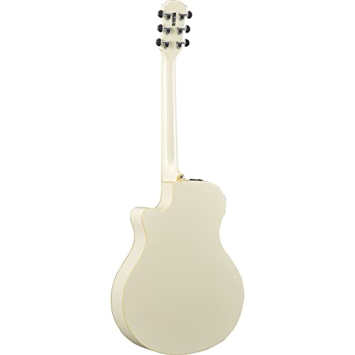 Image of Yamaha APX600 VW Thin Body Acoustic-Electric Guitar, Vintage White