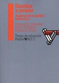 Portada de EnseÑar a pensar. aspectos de la aptitud intelectual