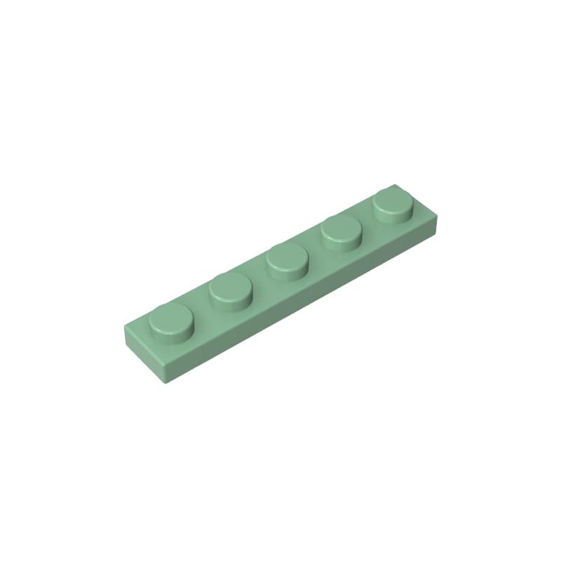 XYEIUGO GDS-90026 78329 Foundation Plate 1x5 Base Plate, Sand Green, 50 PCS โ image 1