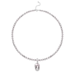 Iridescent Purple + Pearl Chain