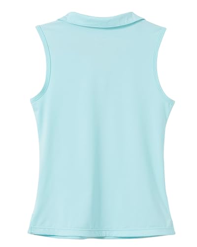 Image of Willit Girls' Sleeveless Polo Shirts Golf Tennis Polo Lightweight Shirts Quick Dry