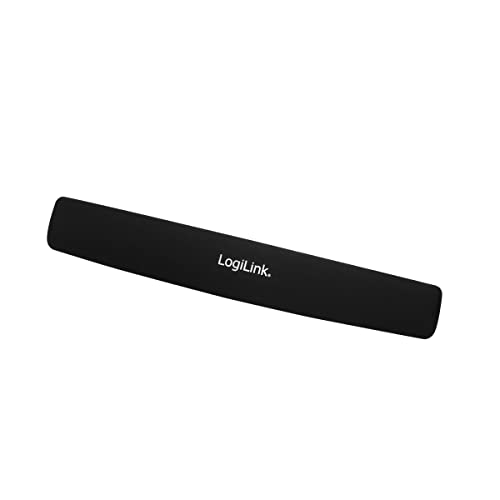 LogiLink ID0044 - Reposamuñecas de Gel para Teclado, Negro