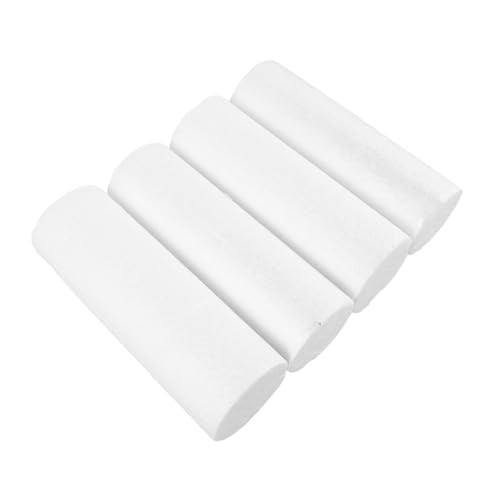 Homoyoyo 4pcs White Foam Cylinders Foam Shapes for Crafts Floral Arrangements and Educational Projects for Fine Motor Skill Development and Creative Learning