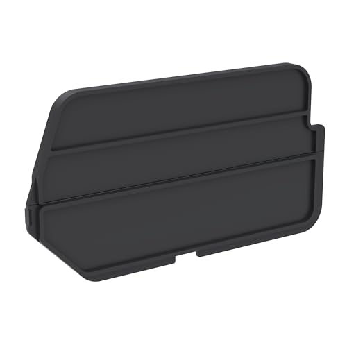 Image of Akro-Mils 40210 Plastic Length Dividers for AkroBins Stackable Storage Bins Model 30210, Custom Storage Inserts for Tools, Crafts & Supplies, 6-Pack, Black
