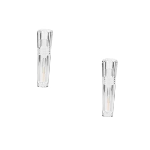 2 Piezas Botella de Brillo de Labios ácido hialurónico Mini Tubos de Brillo de Labios Mancha Tubo de bálsamo Labial Tubo de Aceite de Labios contenedor de Brillo de Labios vacío Didiseaon