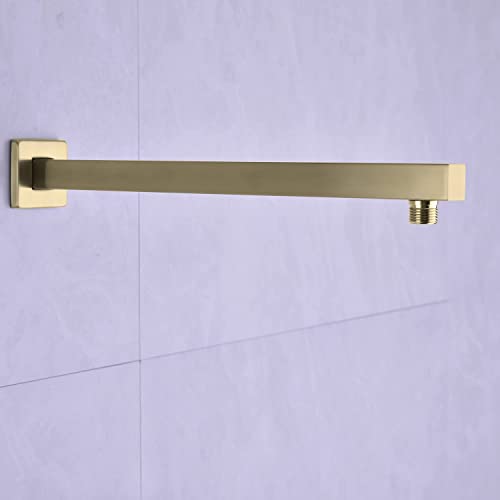 VIGIME 16 Inch Shower Arm, Rain Shower Head Extension Extender with Flange and Teflon Tape - Image 2