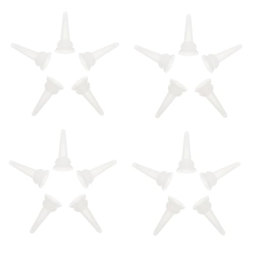 Toddmomy 40pcs Pet Milk Bottle Pacifiers Replacement Nipples for Rabbits Chinchillas Silicone Feeding Nipples Safe and Sturdy Pet Supplies