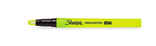 Sharpie Clear View Highlighter Stick, Yellow, 4/Pack (1950746) #TOP4