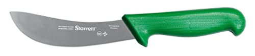 Starrett Profi Enthäutungsmesser - BKG206-6 Grüner Griff, schmale, gebogene 6-Zoll-Klinge aus desinfiziertem Edelstahl - Hunters Butchers Küche...