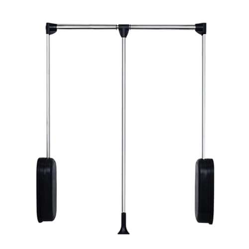 UioQrintan Barra de Ropa abatible, Barra de Armario abatible, elevación telescópica Ajustable con Retorno, para Guardar Ropa en armarios y roperos, Ahorra Espacio (tamaño: 510-890 mm) (660-890 mm)