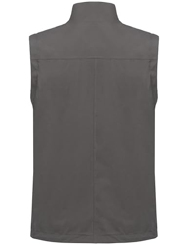Image of Little Donkey Andy Men's Lightweight Quick Dry Vest Windproof Sleeveless Jacket with 11 Pockets for Travel Fishing Hiking