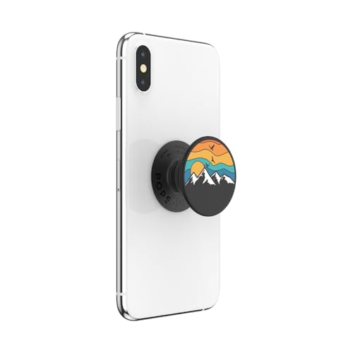 Image of PopSockets Adhesive Phone Grip, Holder- Mountain High | Secure Comfortable Hold, Anti-Drop, Kickstand, Nature, Leaf, Electronic Accessories, For iPad /Kindle /iPhone /Android
