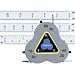 Triangular Scale Tape ENGINEER Scale Tape Measure; Has All of the 10, 20, 30, 40, 50, 60 Scales You'd Find On a Standard Engineer Rule; Accurately Measures Partial Radiuses