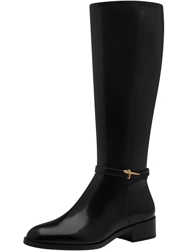 Tamaris Damen Stiefel Leder schwarz 38