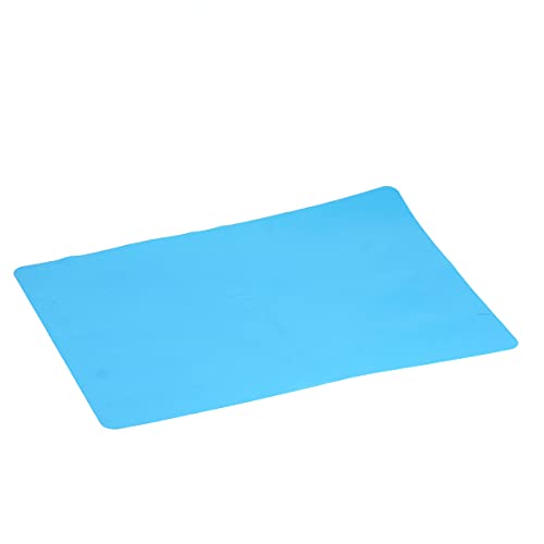 A3 Extra Large Silicone Sheet for Crafts Jewelry Casting Molds Mat, Premium Silicone Placemat, Multipurpose Mat, Nonstick Nonskid Heat-Resistant(15.7 x 11.7 inches) (Blue)