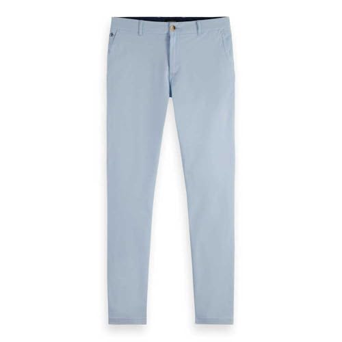 Scotch & Soda Mott Chino, Pantaloni, Uomo, Shirting Blue, 34W / 34L