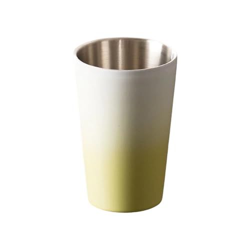 Greabuy 二重壁マグカップ アウトドア キャンプ用 ステンレススチール 飲料カップ 耐腐食性 家庭用ウォーターグラス