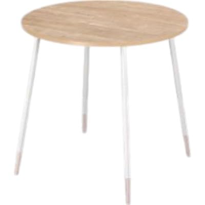 [&FREL]FS サークルテーブル 天板 メラミン ライトオーク 幅75cm 奥行75cm 高さ72cm