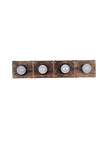 Image of Fancy and All Fixture Wood M-L 3 /L Decorative Surface Mounted Classic Wall Lamp, Wall Light, Light Sconce for Home Decoration