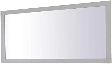 Elegant Decor Aqua 36" x 72" Wood Frame Bathroom Mirror in Gray