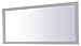 Elegant Decor Aqua Rectangle Vanity Mirror 72 inch in Grey