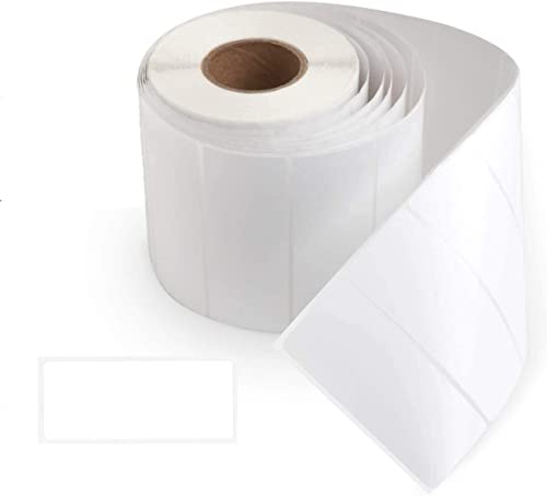 250 Thermische Adressaufkleber 89x36mm,Aufkleber Etiketten für Thermodrucker Selbstklebend Klebeetiketten zum Beschriften für Desktopdrucker, selbstklebend, glänzend- Weiß (1 Roll) Cover