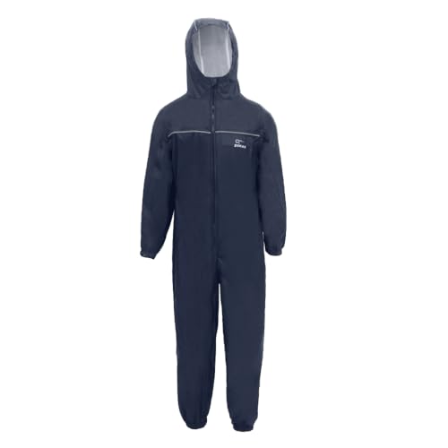 Combinaison de pluie Zorax imperméable vent vêtement tout-en-un bleu marine enfant 9-10 ans