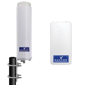 Falcon Rural 4G Antenna with Falcon 4G, 150Mbps Router, WiFi Solution for Static Caravans and Rural Buildings