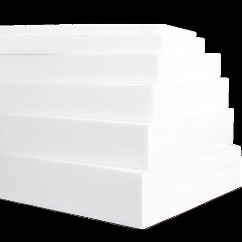 MOTT Coussins de rechange en mousse haute densité - 80/100/120/150/180 cm de long, rembourrage en mousse pour chaise, banc, tabouret, facile à découper