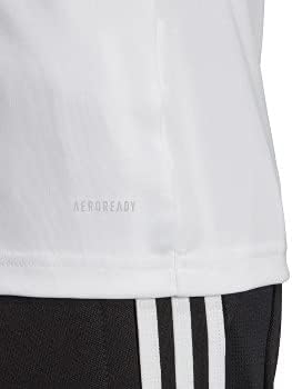 Adidas Women's Campeon 19 Short Sleeve Soccer Jersey, White/Grey, Small