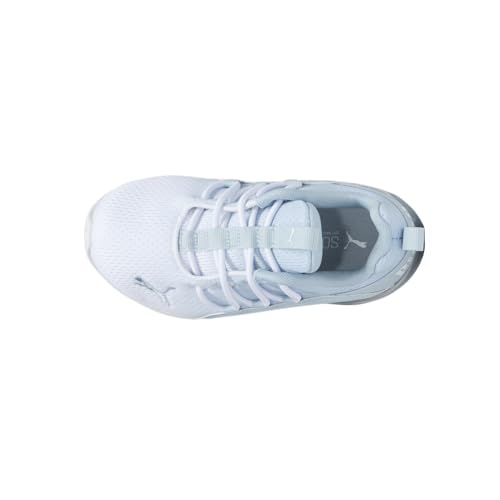 PUMA Kids Boys Axelion ICY Fade Mesh Slip On Sneakers Shoes Casual - White4