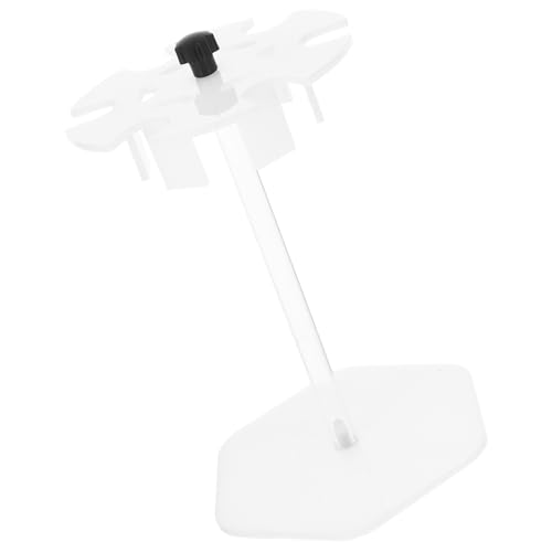 SHINEOFI Support de Pipettes de Laboratoire Stable et Portable en Acrylique Transparent, Porte-pipettes Amovible Rond pour 6 Pipettes, Rangement Sécurisé pour Fournitures et Expérience