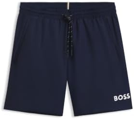 BOSS Badeshorts Mit Kontrastfarbenem Logo Und Paspelierung