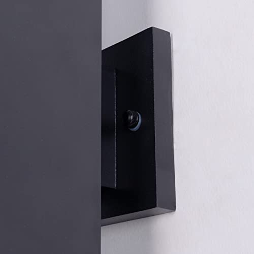 Image of mirrea 12 inch Modern Outdoor Porch Light in 2 Lights, Matte Black, 1 Pack