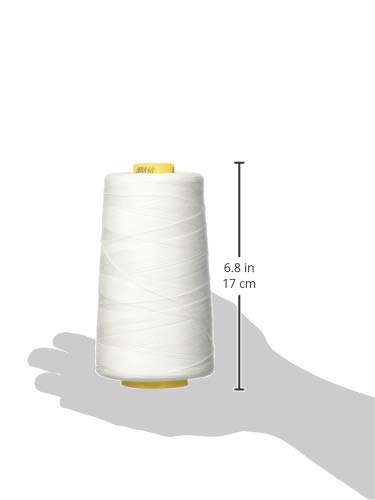 Hilo Aurifil Mako Cotton 3-ply 40wt 3280 yd Natural White miniatura 2