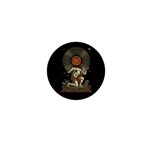 Vinyl Record Lover Collector Vintage Grec God DJ Music PopSockets PopGrip Adhésif – vue 3