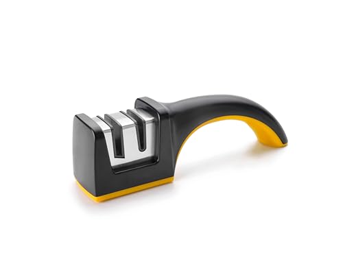 Afilador de cuchillos y tijeras - herramienta de afilado manual, ideal para mantener cuchillos y tijeras en óptimas condiciones, fácil de usar.