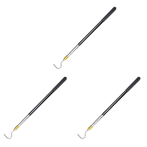 Eoslcusmvl 3piezas 61 Pulgada Snake Hook Reptile Catcher Stick Pole, Kit de Herramientas de Manejo de Serpientes para Serpientes de Cascabel Python Copperhead Removal Catch