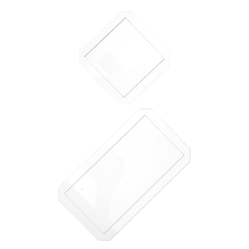 OFFSCH 4 Piezas Reglas Acrílicas para Acolchado Plantillas Rectangulares Transparentes para Patchwork Herramienta Ligera y Resistente para Costura y Manualidades DIY