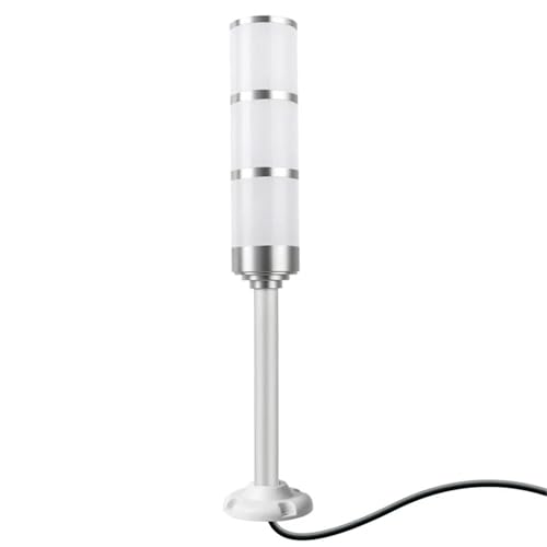 Colonne lumineuse industrielle 24V avec avertisseur sonore et deux feux de signalisation - 4