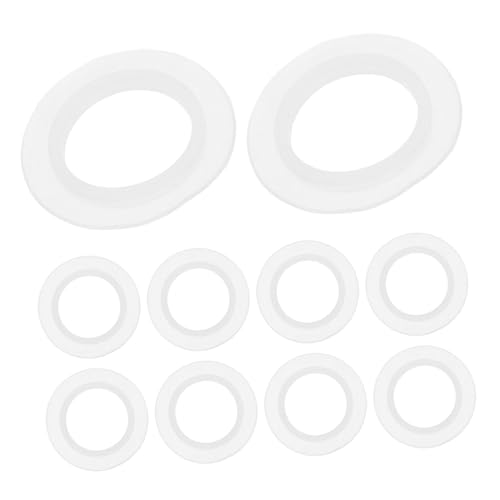 LOORGVEL 10個シリコン製浴槽排水溝パッキン お風呂排水溝パッキン 耐久性のユニバーサルシールリング 浴室および洗面台用密封ガスケット